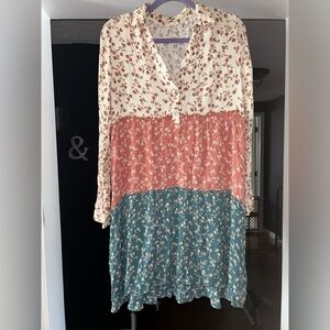 ODDY Floral Print Size M High Low Dress